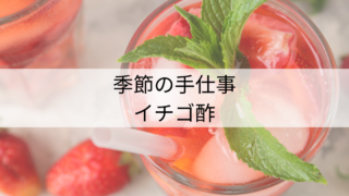 季節の手仕事/いちご酢