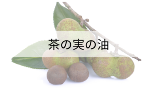 茶の実オイル（チャ種子油）のまとめ～ツバキ属の沼の続き～